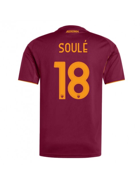 AS Roma Matias Soule #18 Replika Hemmakläder 2025-26 Kortärmad AS Roma Matias Soule #18 Replika Hemmakläder 2025-26 Kortärmad